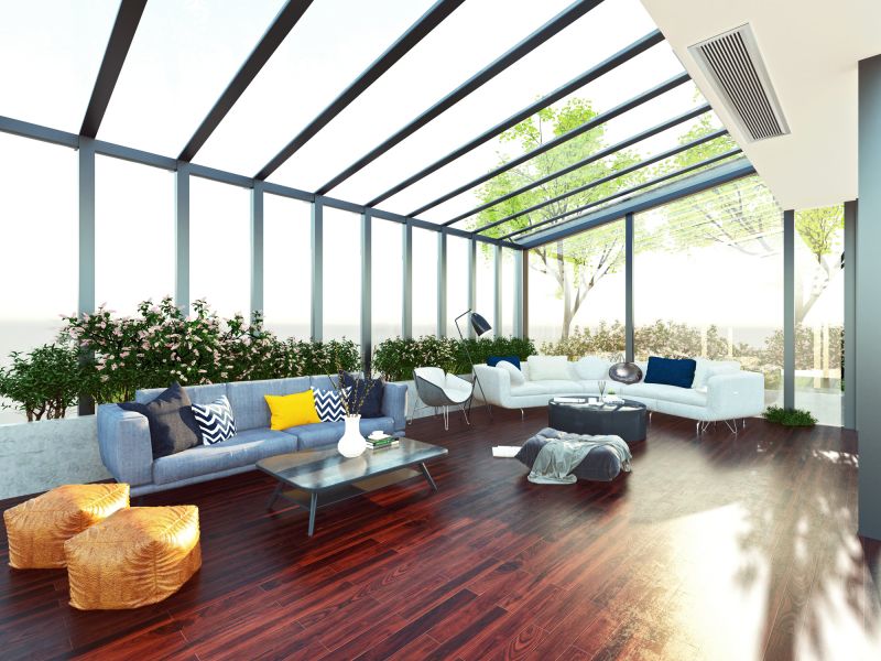Sunroom in Different Seasons